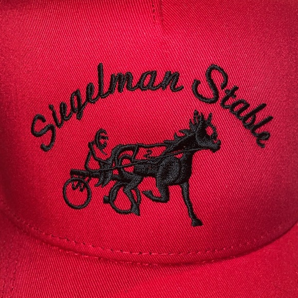 Red and Black Five Panel Siegleman Stable Hat - Picture 4 of 4